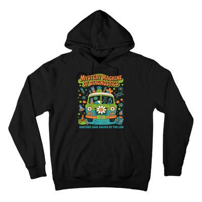 Groovy Mystery Machine Of Diagnostics Lab Tech Lab Week 2025  Tall Hoodie