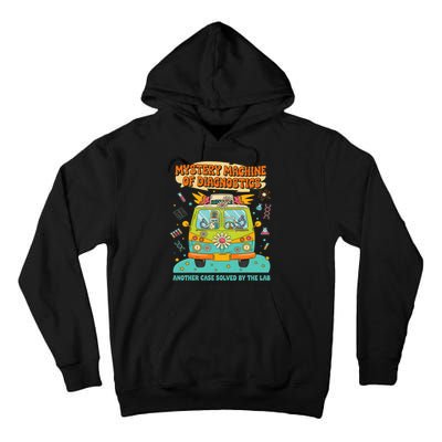 Groovy Mystery Machine Of Diagnostics Lab Tech Lab Week 2025  Tall Hoodie