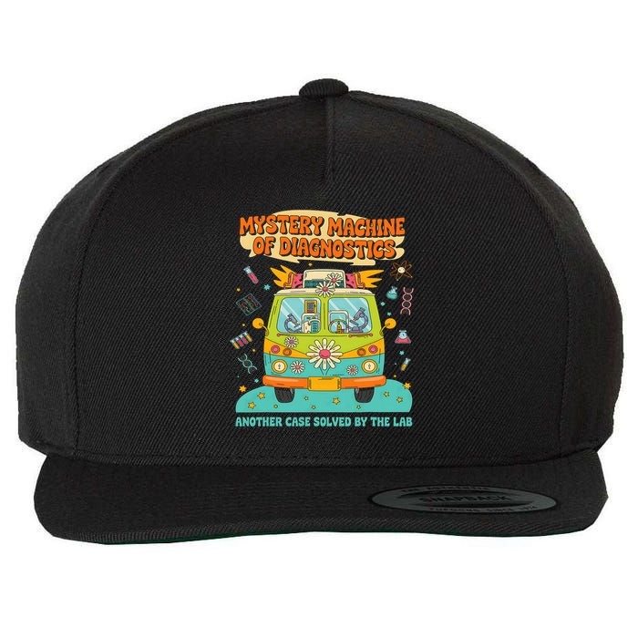 Groovy Mystery Machine Of Diagnostics Lab Tech Lab Week 2025  Wool Snapback Cap