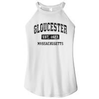 Gloucester Massachusetts Ma Vintage Established Sports Women's Perfect Tri Rocker Tank