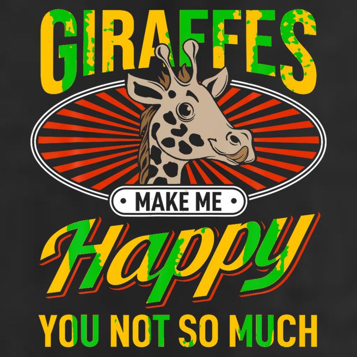 Giraffes Make Me Happy Giraffe Lover Gift Adult Drive Performance Visor