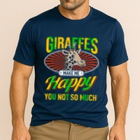 Giraffes Make Me Happy Giraffe Lover Gift Performance Shirt