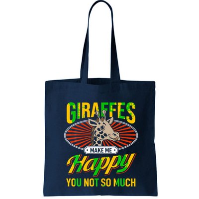 Giraffes Make Me Happy Giraffe Lover Gift Bag