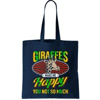 Giraffes Make Me Happy Giraffe Lover Gift Bag