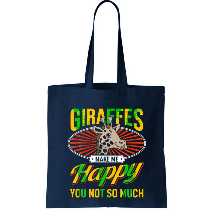 Giraffes Make Me Happy Giraffe Lover Gift Bag