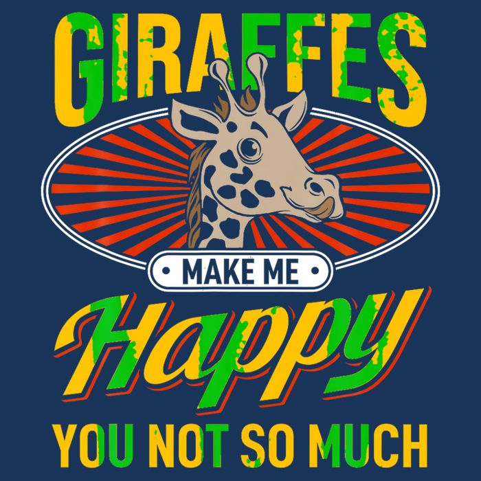 Giraffes Make Me Happy Giraffe Lover Gift Magnet
