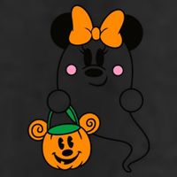 Ghost Minnie Mouse Halloween Trick Or Treat Halloween Cool Comfort Performance Bucket Hat