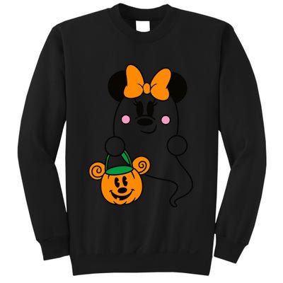 Ghost Minnie Mouse Halloween Trick Or Treat Halloween Sweatshirt
