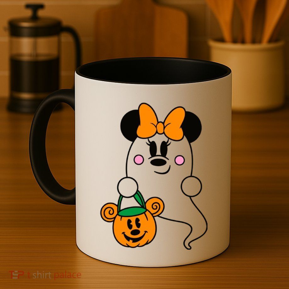 Ghost Minnie Mouse Halloween Trick Or Treat Halloween Mug