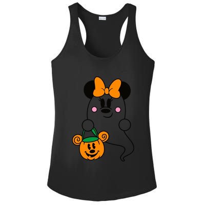 Ghost Minnie Mouse Halloween Trick Or Treat Halloween Ladies PosiCharge Competitor Racerback Tank