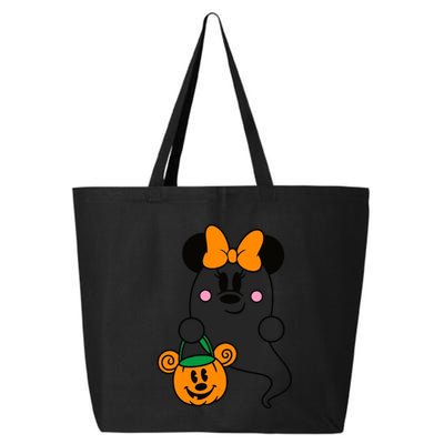 Ghost Minnie Mouse Halloween Trick Or Treat Halloween 25L Jumbo Tote