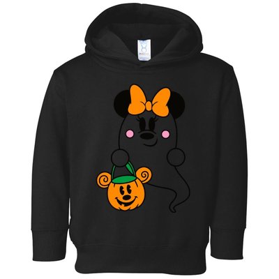 Ghost Minnie Mouse Halloween Trick Or Treat Halloween Toddler Hoodie
