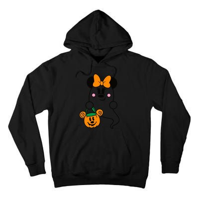 Ghost Minnie Mouse Halloween Trick Or Treat Halloween Tall Hoodie
