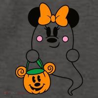 Ghost Minnie Mouse Halloween Trick Or Treat Halloween Vector Backpack