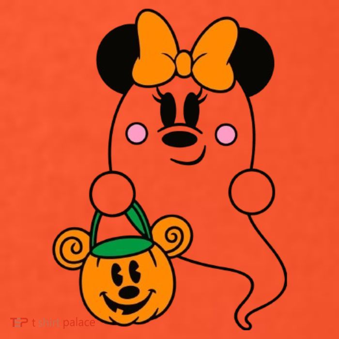 Ghost Minnie Mouse Halloween Trick Or Treat Halloween T-Shirt