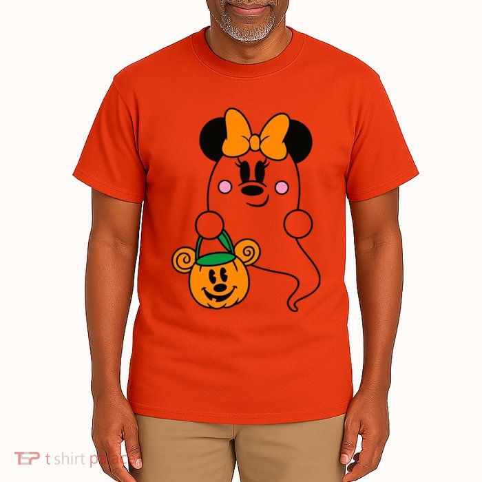 Ghost Minnie Mouse Halloween Trick Or Treat Halloween Tall T-Shirt