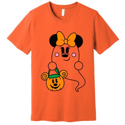 Ghost Minnie Mouse Halloween Trick Or Treat Halloween Premium T-Shirt
