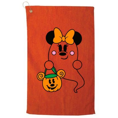 Ghost Minnie Mouse Halloween Trick Or Treat Halloween Golf Towel
