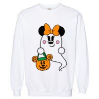 Ghost Minnie Mouse Halloween Trick Or Treat Halloween Garment-Dyed Sweatshirt