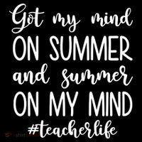 Got My Mind On Summer Teacher Life Sustainable Bucket Hat