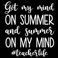 Got My Mind On Summer Teacher Life 16 in Basic Backpack