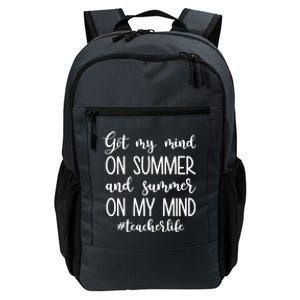 Got My Mind On Summer Teacher Life Daily Commute Backpack