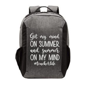 Got My Mind On Summer Teacher Life Vector Backpack