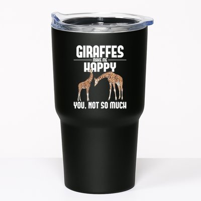 Giraffes Make Me Happy Safari Zoo Animal Lover Giraffe Tumbler