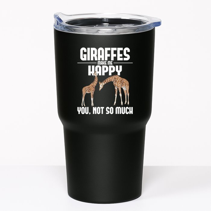 Giraffes Make Me Happy Safari Zoo Animal Lover Giraffe Tumbler