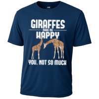 Giraffes Make Me Happy Safari Zoo Animal Lover Giraffe Performance Shirt