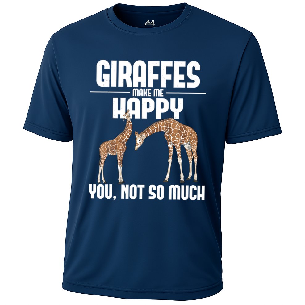 Giraffes Make Me Happy Safari Zoo Animal Lover Giraffe Performance Shirt