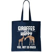 Giraffes Make Me Happy Safari Zoo Animal Lover Giraffe Bag