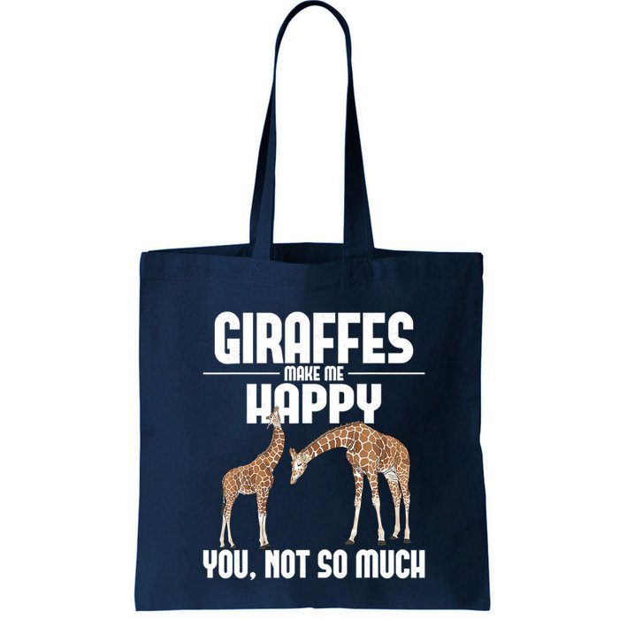 Giraffes Make Me Happy Safari Zoo Animal Lover Giraffe Bag