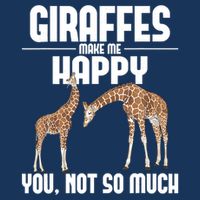 Giraffes Make Me Happy Safari Zoo Animal Lover Giraffe Magnet