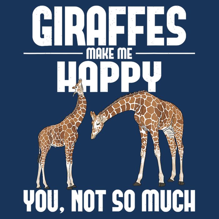 Giraffes Make Me Happy Safari Zoo Animal Lover Giraffe Magnet