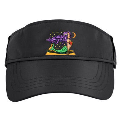 Gypsy Mama Mermaid Yoga Cool Gift Adult Drive Performance Visor