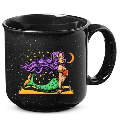 Gypsy Mama Mermaid Yoga Cool Gift 15oz Campfire Ceramic Mug