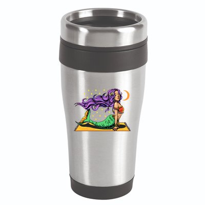 Gypsy Mama Mermaid Yoga Cool Gift 16oz Travel Tumbler