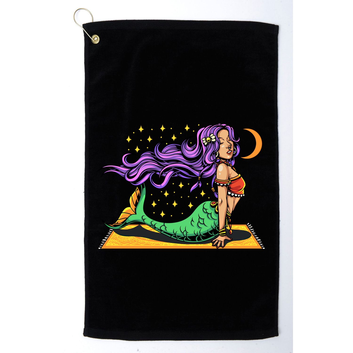 Gypsy Mama Mermaid Yoga Cool Gift Golf Towel