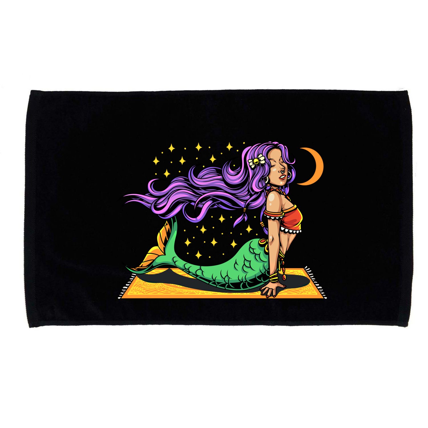 Gypsy Mama Mermaid Yoga Cool Gift Microfiber Hand Towel