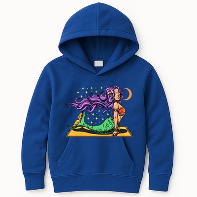 Gypsy Mama Mermaid Yoga Cool Gift Kids Hoodie
