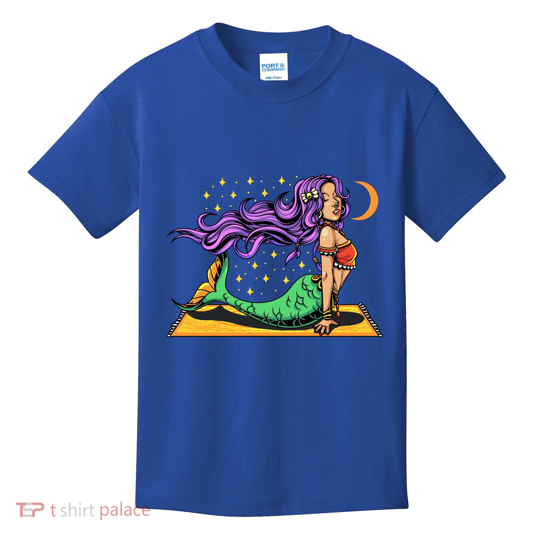 Gypsy Mama Mermaid Yoga Cool Gift Kids T-Shirt