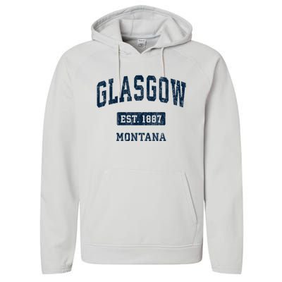 Glasgow Montana Mt Vintage Sports Established Performance Fleece Hoodie