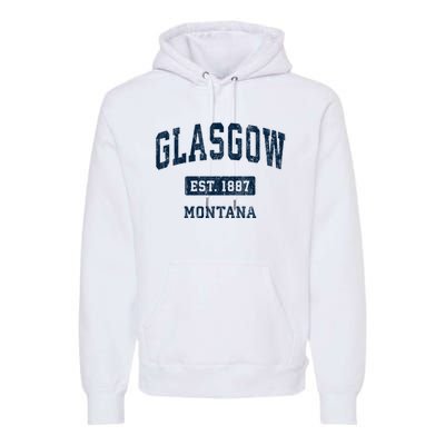 Glasgow Montana Mt Vintage Sports Established Premium Hoodie