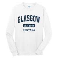 Glasgow Montana Mt Vintage Sports Established Tall Long Sleeve T-Shirt