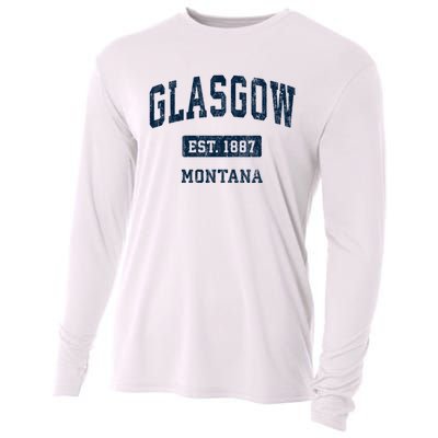 Glasgow Montana Mt Vintage Sports Established Cooling Performance Long Sleeve Crew