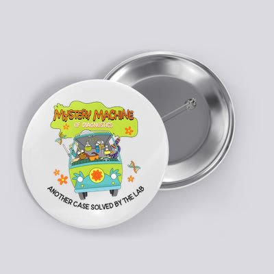 Groovy Mystery Machine Of Diagnostics Lab Tech Lab Week 2025  Button