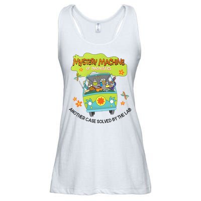 Groovy Mystery Machine Of Diagnostics Lab Tech Lab Week 2025  Ladies Essential Flowy Tank