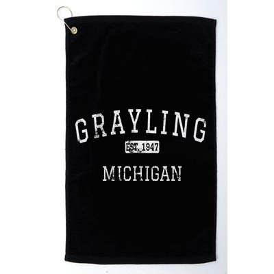 Grayling Michigan Mi Vintage Golf Towel