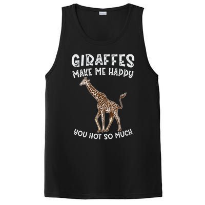 Giraffes Make Me Happy You Not So Much PosiCharge Competitor Tank